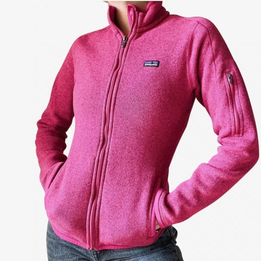 Patagonia Magenta Pink Full-Zip Fleece Jacket Size M